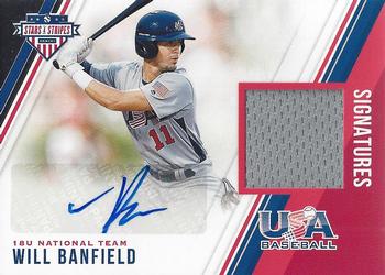 2018 Panini USA Baseball Stars & Stripes - Stars and Stripes Signatures #46 Will Banfield Front