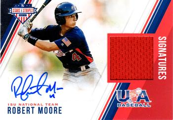 2018 Panini USA Baseball Stars & Stripes - Stars and Stripes Signatures #64 Robert Moore Front