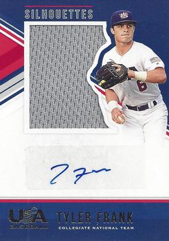 2018 Panini USA Baseball Stars & Stripes - USA BB Silhouettes Signatures Jerseys #29 Brandon Dieter Front