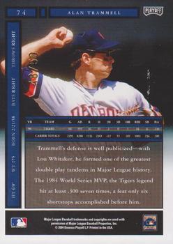 2004 Playoff Honors - Credits Silver #74 Alan Trammell Back