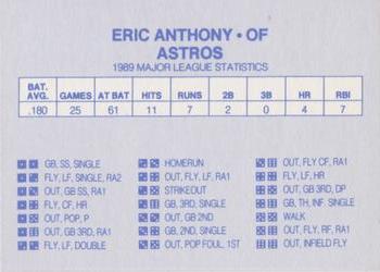 1990 Grand Slam Dice Game Blue & Red (unlicensed)  #NNO Eric Anthony Back