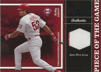 2004 Playoff Honors - Piece of the Game Jersey #PG-5 Bobby Abreu Front