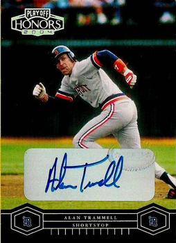 2004 Playoff Honors - Signature Silver #74 Alan Trammell Front