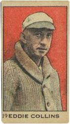 1920 W519-1-1 Strip Cards Type 1 Numbered #19 Eddie Collins Front