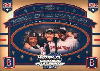 2004 Donruss World Series #WS1 Pedro Martinez / Curt Schilling / David Ortiz Front
