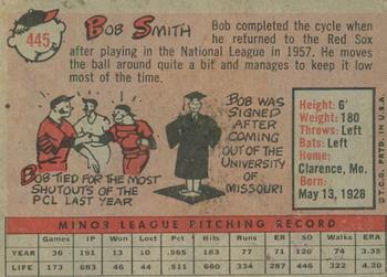 2014 Topps - 75th Anniversary Buybacks 1958 #445 Bob Smith Back