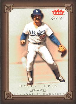2004 Fleer Greats of the Game #71 Davey Lopes Front