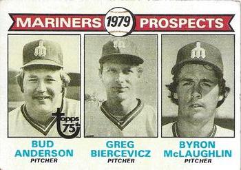 2014 Topps - 75th Anniversary Buybacks 1979 #712 Mariners 1979 Prospects (Bud Anderson / Greg Biercevicz / Byron McLaughlin) Front