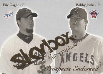 2004 SkyBox Autographics - Prospects Endorsed #2PE Eric Gagne / Bobby Jenks Front