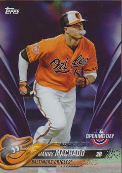 2018 Topps Opening Day - Purple #16 Manny Machado Front