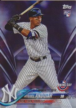 2018 Topps Opening Day - Purple #137 Miguel Andujar Front