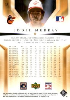 2004 SP Legendary Cuts #35 Eddie Murray Back
