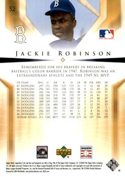 2004 SP Legendary Cuts #52 Jackie Robinson Back
