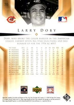 2004 SP Legendary Cuts #70 Larry Doby Back