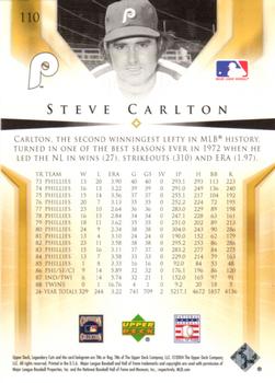 2004 SP Legendary Cuts #110 Steve Carlton Back