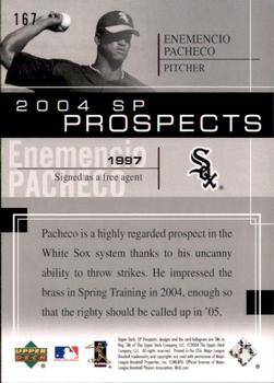 2004 SP Prospects #167 Enemencio Pacheco Back