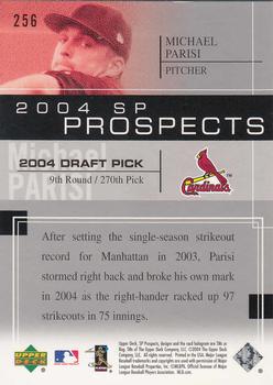 2004 SP Prospects #256 Michael Parisi Back