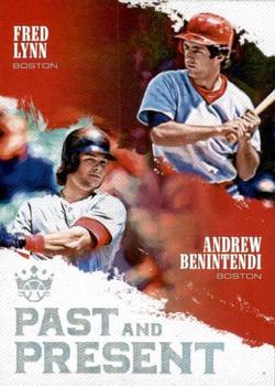 2018 Panini Diamond Kings - Past and Present #PP14 Andrew Benintendi / Fred Lynn Front