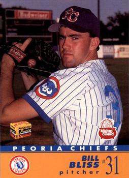 1991 Peoria Chiefs #34 Bill Bliss Front