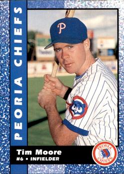 1992 Peoria Chiefs #18 Tim Moore Front