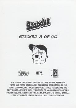 2004 Bazooka - 4-on-1 Stickers #8 Rickie Weeks / Josh Barfield / Albert Pujols / Vernon Wells Back