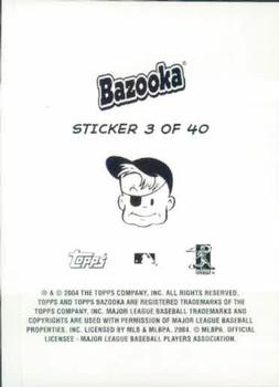 2004 Bazooka - 4-on-1 Stickers #3 Grady Sizemore / Rocco Baldelli / Ichiro Suzuki / Vladimir Guerrero Back