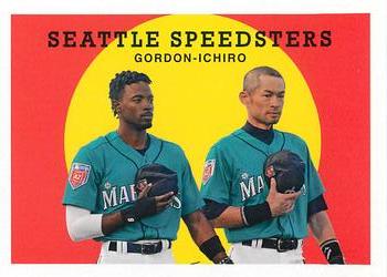 2018 Topps Archives #308 Seattle Speedsters (Ichiro / Dee Gordon) Front