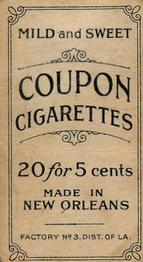 1910-19 Coupon Cigarettes (T213) #NNO Chick Gandil Back