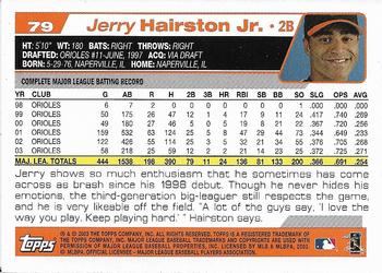 2004 Topps 1st Edition #79 Jerry Hairston Jr. Back