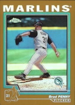 2004 Topps Chrome - Gold Refractors #101 Brad Penny Front