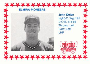 1988 Cain Elmira Pioneers #7 John Dolan Front