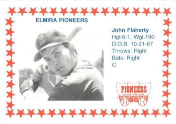 1988 Cain Elmira Pioneers #13 John Flaherty Front