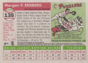 2004 Topps Heritage #135 Morgan Ensberg Back