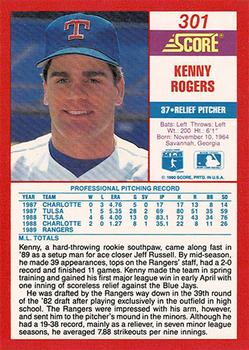 1990 Score - Promos #301 Kenny Rogers Back