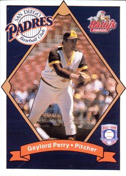 1991 Rally's San Diego Padres Magazine Inserts #25 Gaylord Perry Front