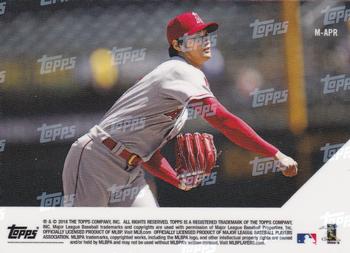 2018 Topps Now - Card of the Month #M-APR Shohei Ohtani Back