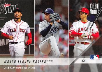 2018 Topps Now - Card of the Month #M-NOV Mookie Betts/Blake Snell/Shohei Ohtani/Christian Yelich/Jacob deGrom/Ronald Acuna Jr. Front
