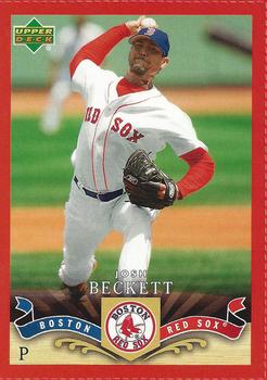 2007 Upper Deck Boston Globe Red Sox #1 Josh Beckett Front