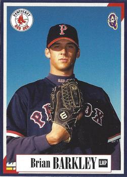 1998 Blueline Q-Cards Pawtucket Red Sox #7 Brian Barkley Front