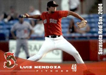 2004 Grandstand Sarasota Red Sox #NNO Luis Mendoza Front
