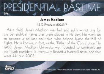2004 Topps - Presidential Pastime #PP4 James Madison Back