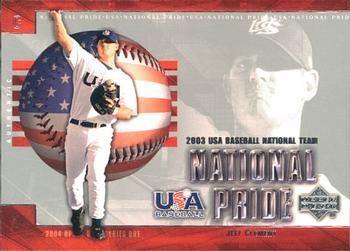 2004 Upper Deck - National Pride #USA10 Jeff Clement Front