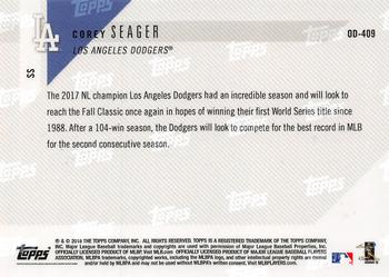 2018 Topps Now Road to Opening Day Los Angeles Dodgers #OD409 Corey Seager Back