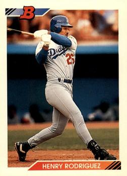1992 Bowman #108 Henry Rodriguez Front