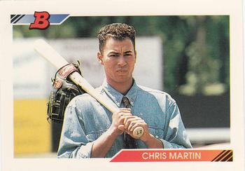 1992 Bowman #493 Chris Martin Front