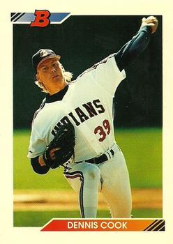 1992 Bowman #497 Dennis Cook Front