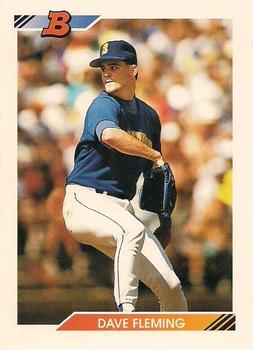 1992 Bowman #624 Dave Fleming Front