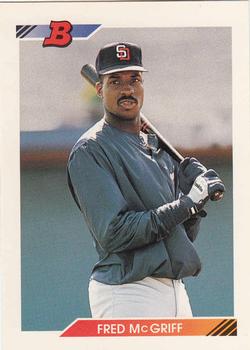 1992 Bowman #650 Fred McGriff Front