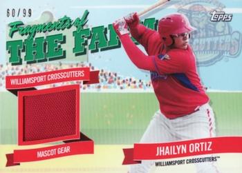 2018 Topps Pro Debut - Fragments of the Farm Relics Green #FOTF-WC Jhailyn Ortiz Front
