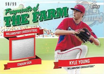 2018 Topps Pro Debut - Fragments of the Farm Relics Green #FOTF-WIC Kyle Young Front